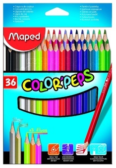 Pastelky Maped trojboké 36 ks