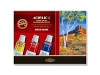 Koh-I-Noor Akrylové barvy 6ks 14ml