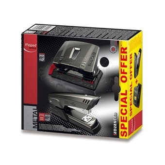 Kancelářská sada Maped Advanced Set 24/6 - sešívačka + děrovačka