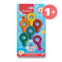 Pastely Maped Color Peps Baby Crayons 6 barev