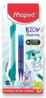 Gumovací Roller Ball 0,7mm MAPED Kidy Learn+2 náplně Žralok