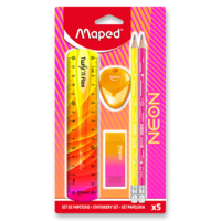 Souprava MAPED Neon, 5 ks školních potřeb, BL