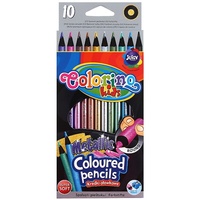 Pastelky Colorino kids metalické kulaté 10ks