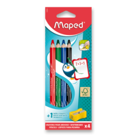 Pastelka mazací na tabuli 4ks MAPED Dry-erasable strouhátko