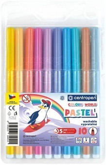 Centropen Fixy Popisovače trojhrané pastel 10ks