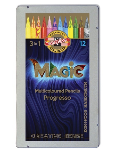 Koh-I-Noor Progresso Magic 12ks v plechu 8772