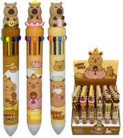 Kuličkové pero Kapybara 10-barevná 0,5mm