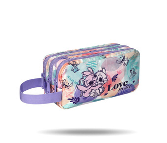 Penál etue STITCH pastelové pouzdro Primus 3 zipy
