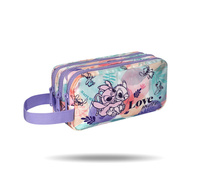 Penál etue STITCH pastelové pouzdro Primus 3 zipy