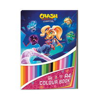 Argus Blok tvrdých barevných papírů 24ks Crash Bandicoot Girl A4