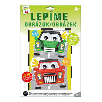 Kreativní sada Auta lepíme obrázek