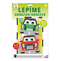 Kreativní sada Auta lepíme obrázek