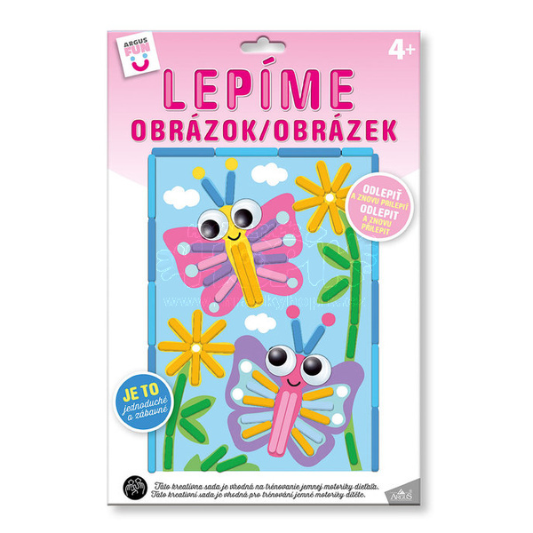 Kreativní sada Motýli lepíme obrázek