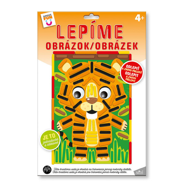 Kreativní sada Tygr lepíme obrázek