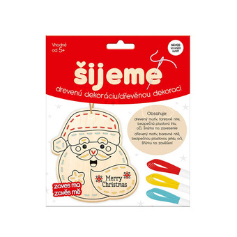 Kreativní sada Šijeme dřevěnou dekoraci MIkuláš