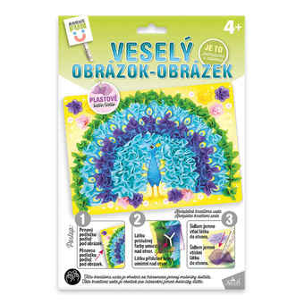 Kreativní sada Veselý obrázek Páv