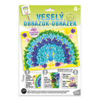 Kreativní sada Veselý obrázek Páv