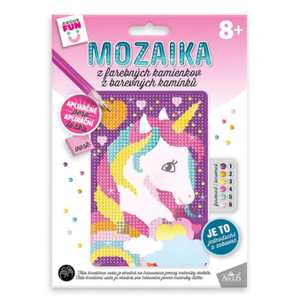 Kreativní sada mozaika z barevných kamínků Jednorožec