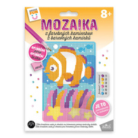 Kreativní sada mozaika z barevných kamínků Rybka