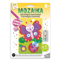 Kreativní sada mozaika z barevných kamínků Motýl