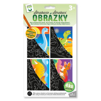 Kreativní sada škrabací obrázky Dino