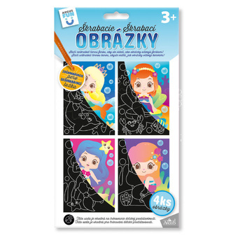 Kreativní sada škrabací obrázky Mořská víla