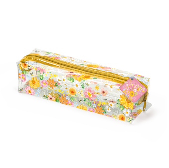 Pouzdro na pera Žluté květy transparent