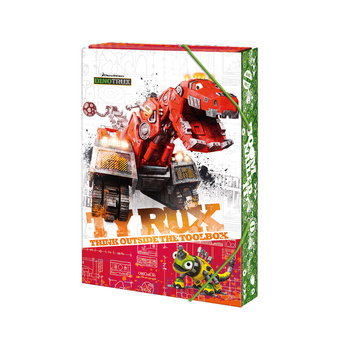 Argus Školní Box na sešity s klopou Dinotrux A5