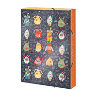 Argus Školní Box na sešity s klopou  Příšerky Cute Monsters A4