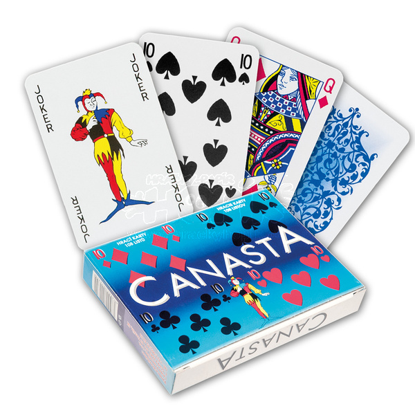 Hrací karty Canasta papírová krabička