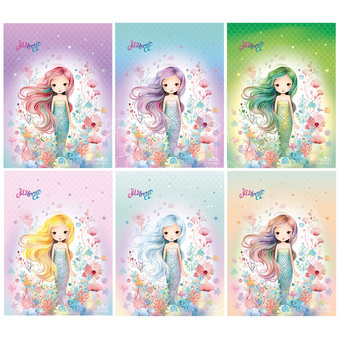 Trhací zápisník 9x12cm Mermaid