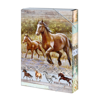 Školní Box na sešity A4 Wild Horses