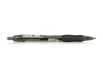 Gelové pero kus QUICK DRY - black, černá