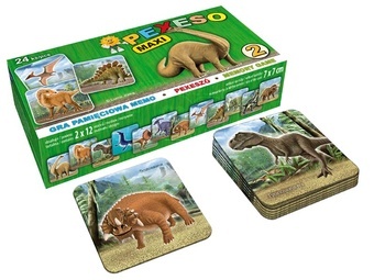 MFP Maxi Pexeso Lux 2 Dinosauři 24 kartiček 7 x 7cm