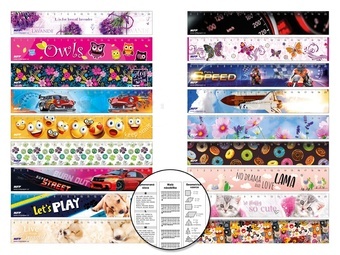 Záložka Z mix 19cm papírová