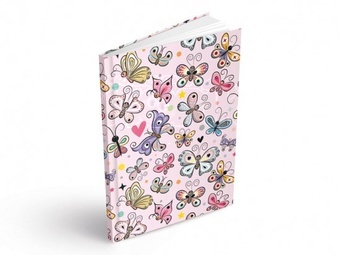MFP Záznamová kniha linkovaná sešit tvrdé desky Motýli A6