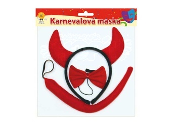 Čertovské rohy, motýlek a ocásek