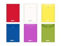 MFP Plastová obálka složka s drukem různé barvy A7