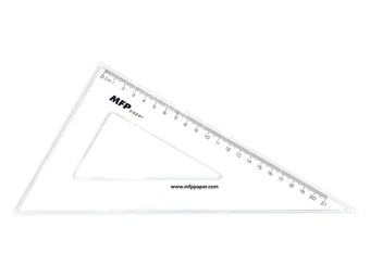 MFP Pravítko trojúhelník 30-60 transparentní