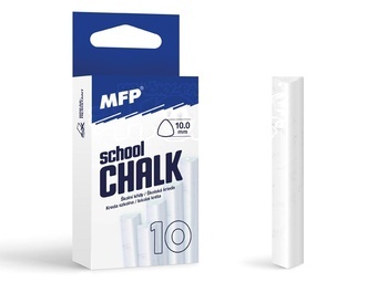 Křída M bílá troj.10ks v krab.neprášivá