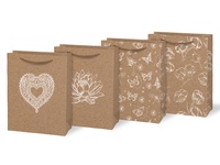 Taška MFP dárková M KRAFT mix č. 6 190x250x90