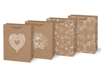 Taška MFP dárková L KRAFT mix č. 6 260x340x140