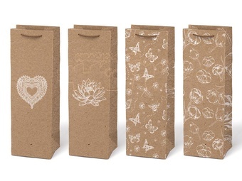 Taška MFP dárková T12 KRAFT mix č.77 125x365x90