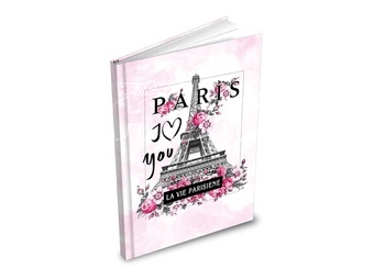 MFP Záznamová kniha bez linek sešit tvrdé desky Paris A6