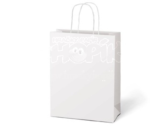 Taška MFP dárková T 5 kraft 260x320x100 bílá