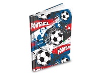 MFP Záznamová kniha linkovaná sešit tvrdé desky Fotbal A6