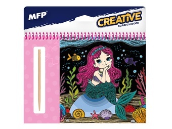 Škrabací obrázek blok 15x15cm 8l MAGIC girls