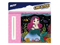 Škrabací obrázek blok 15x15cm 8l MAGIC girls