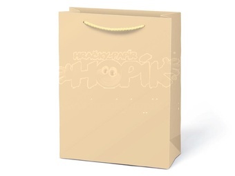 Taška MFP dárková T 4 kraft 180x230x100 béžová