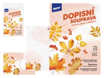 Dopisní papír barevný LUX 5+10 (Listy)